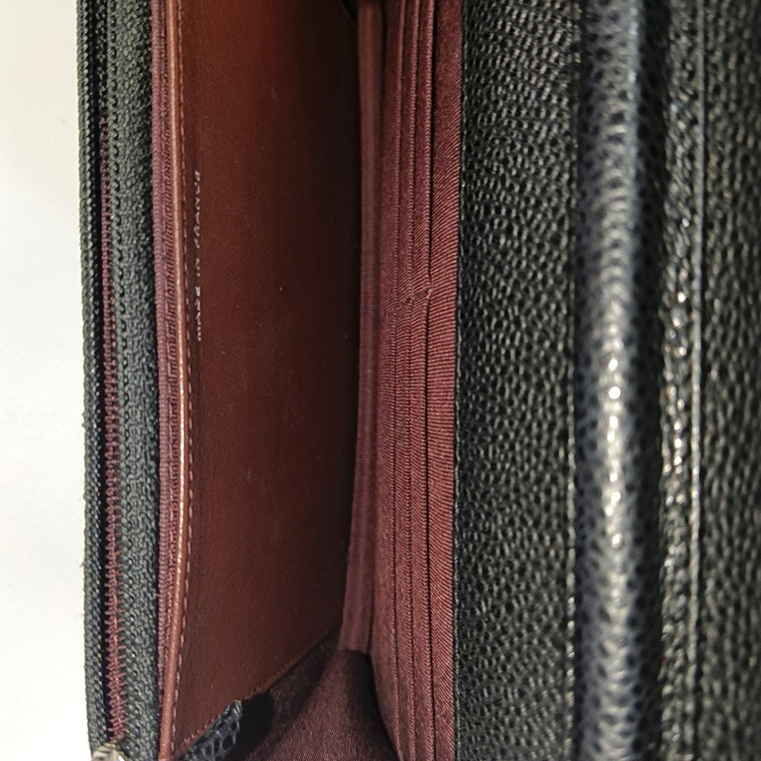 WOC Quilted Grained Calfskin Black