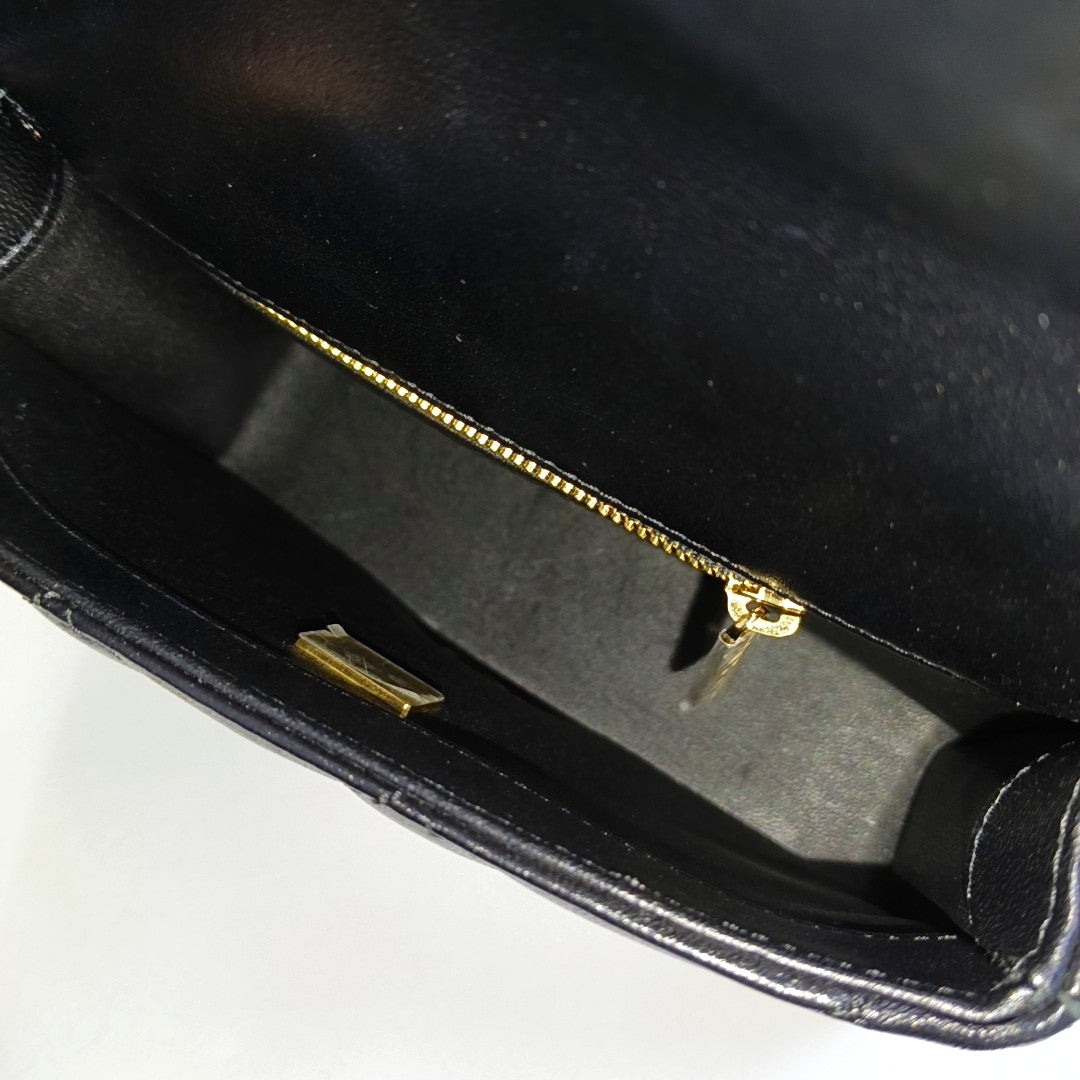 Mini Quilted Lambskin Black
