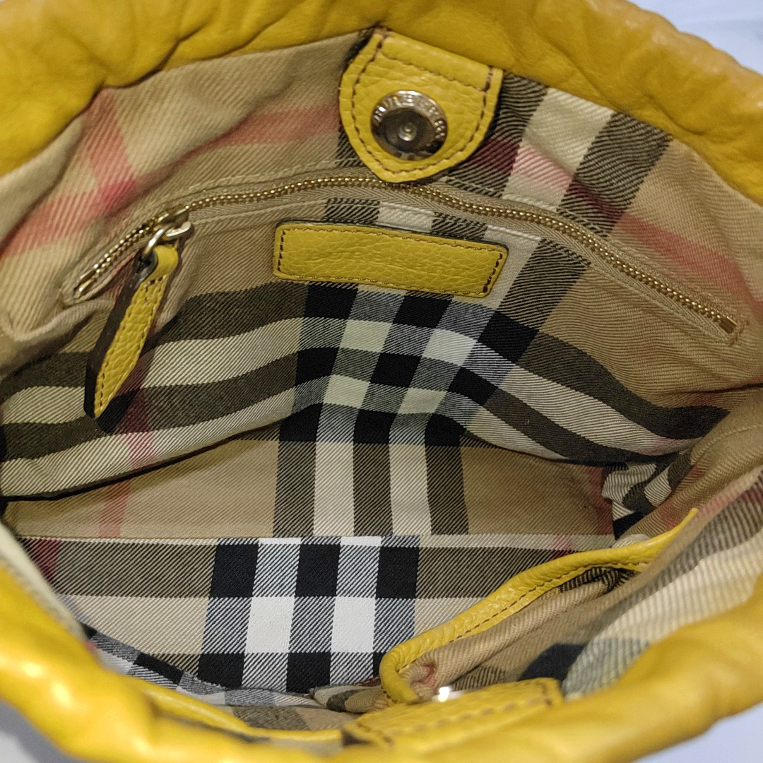 Calfskin Shoulder Bag Yellow