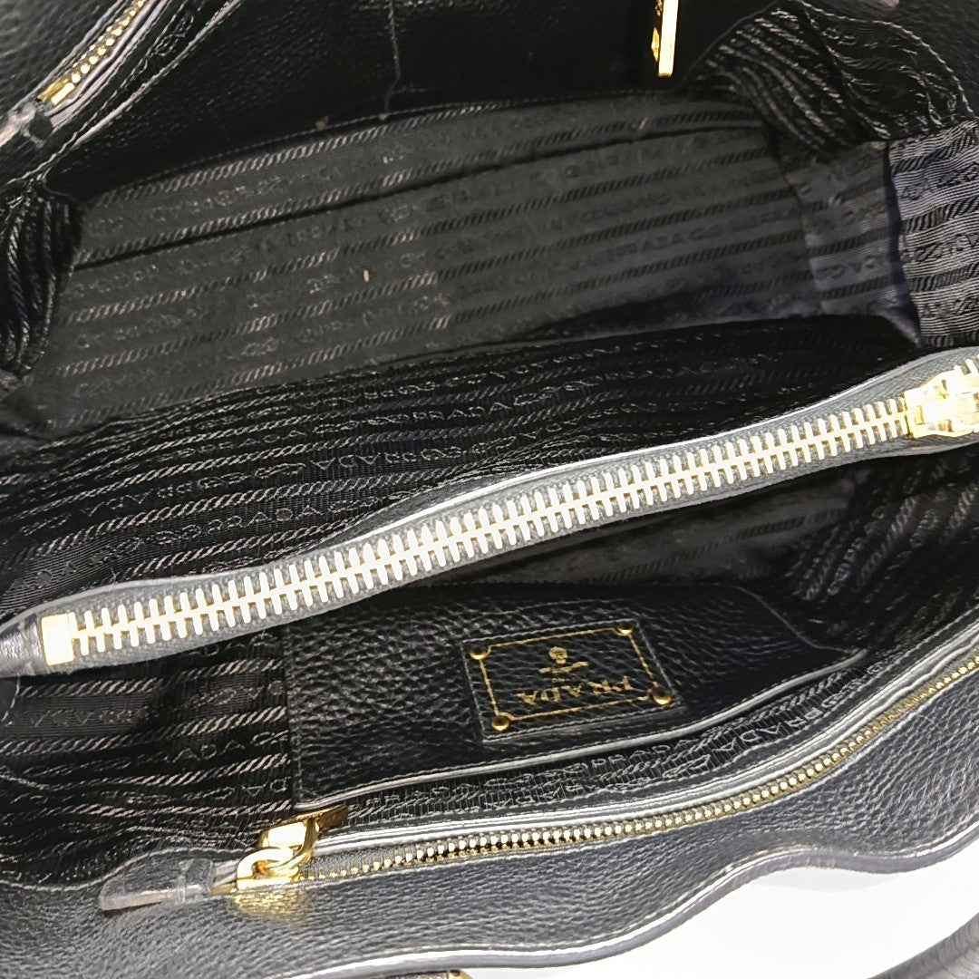 Calfskin Shoulder Bag Black
