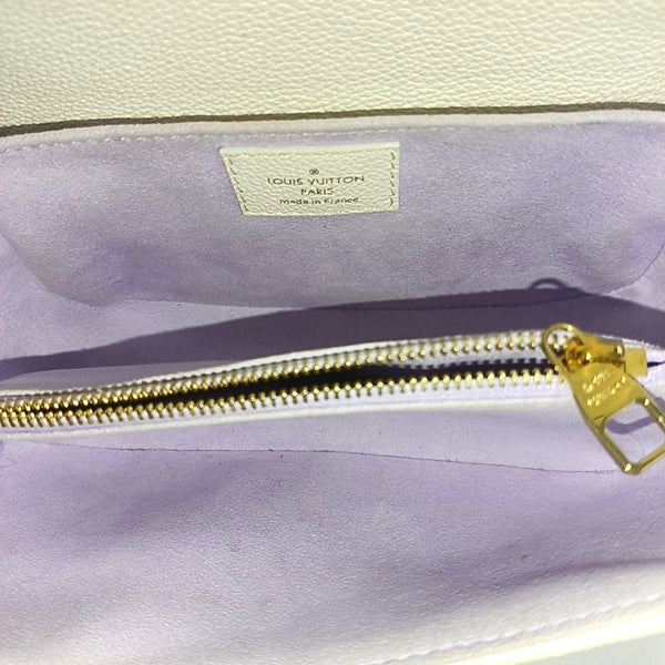 MÉTIS EAST WEST Monogram Calfskin White