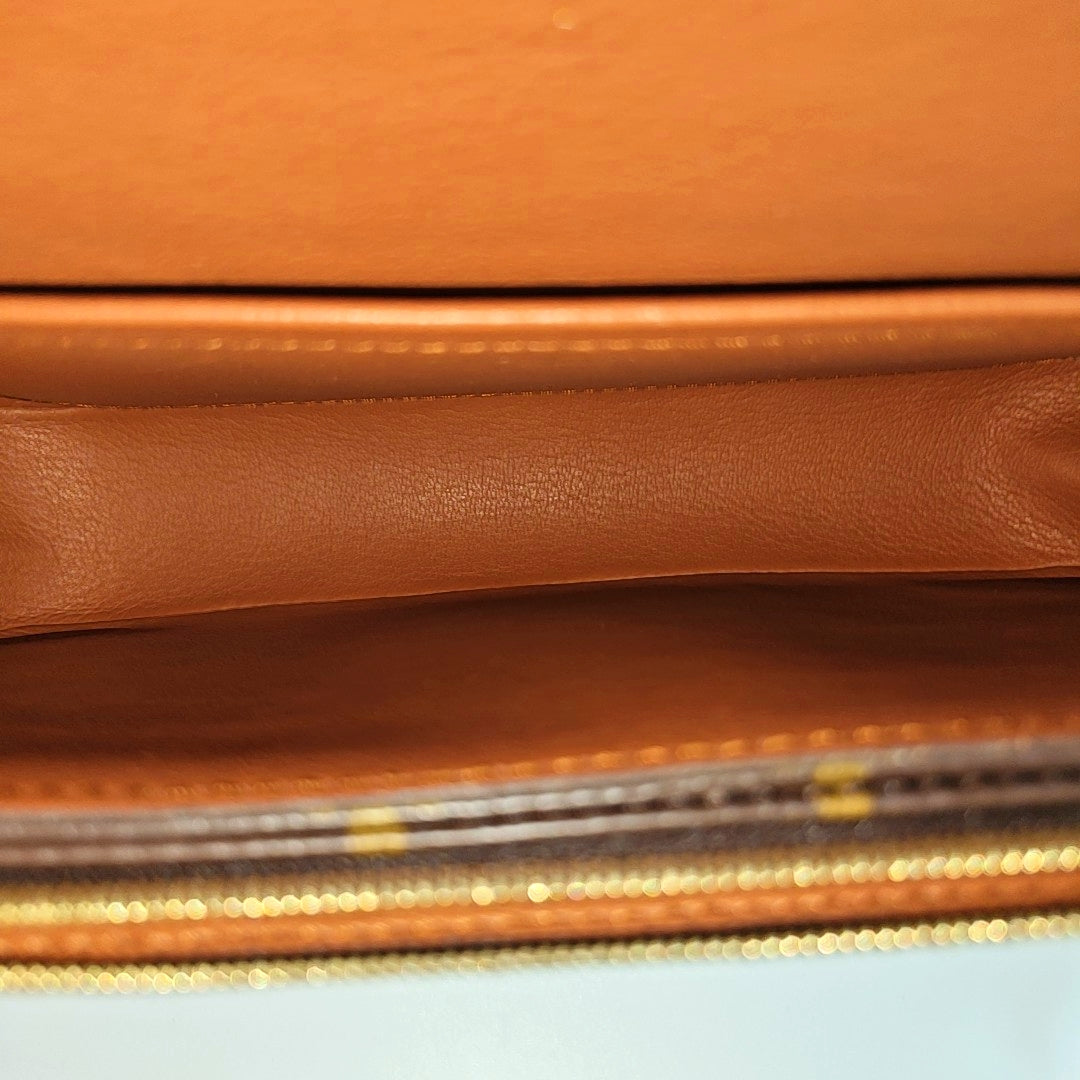 MARCEAU Monogram Coated Canvas Brown