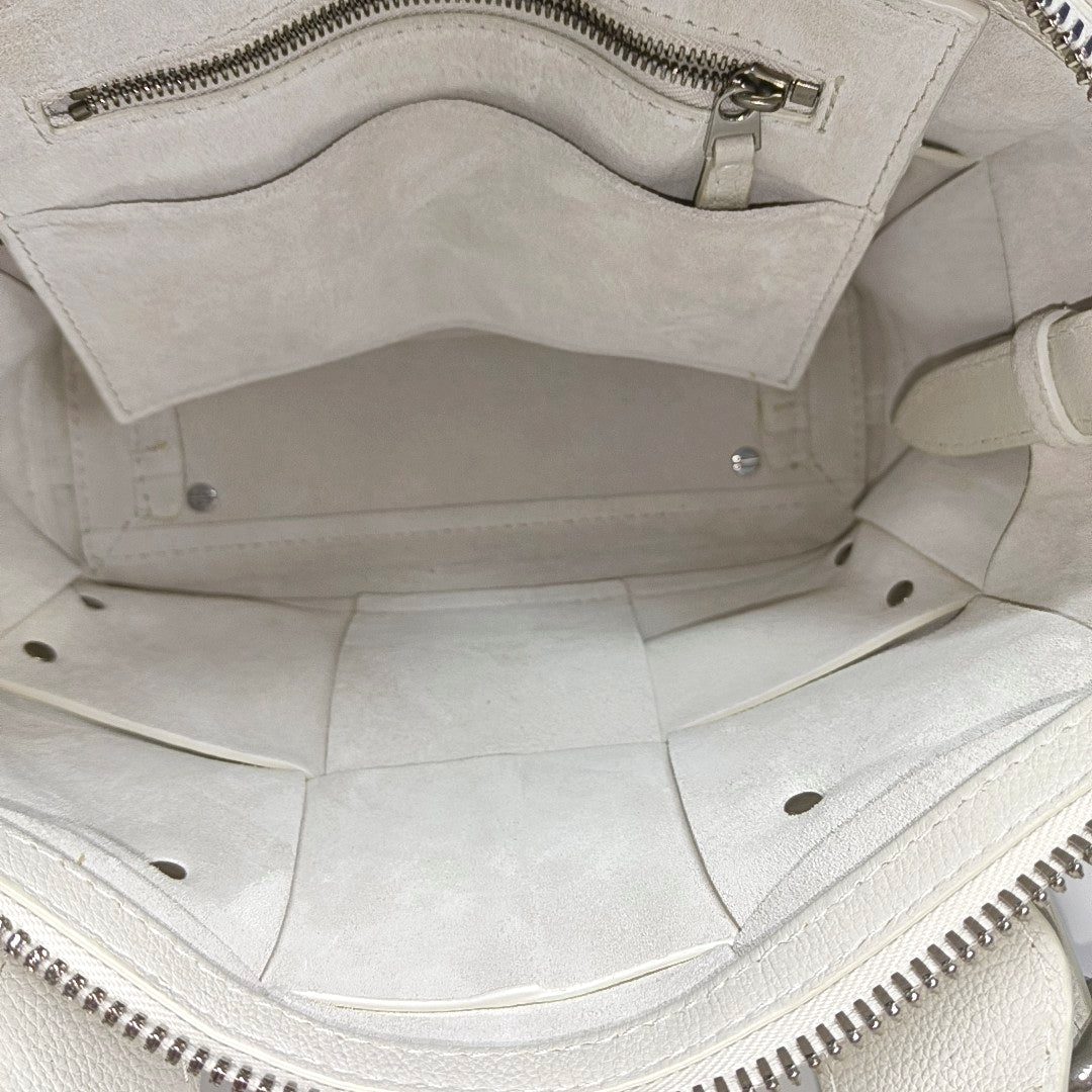 Calfskin Shoulder Bag White