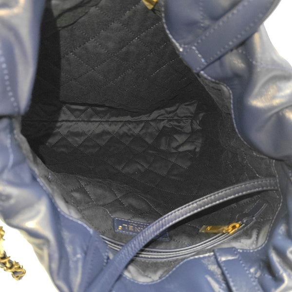 CHANEL 22 Small Quilted Calfskin Blue