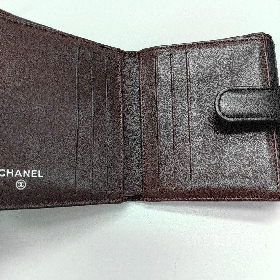 Quilted Lambskin Wallet Black