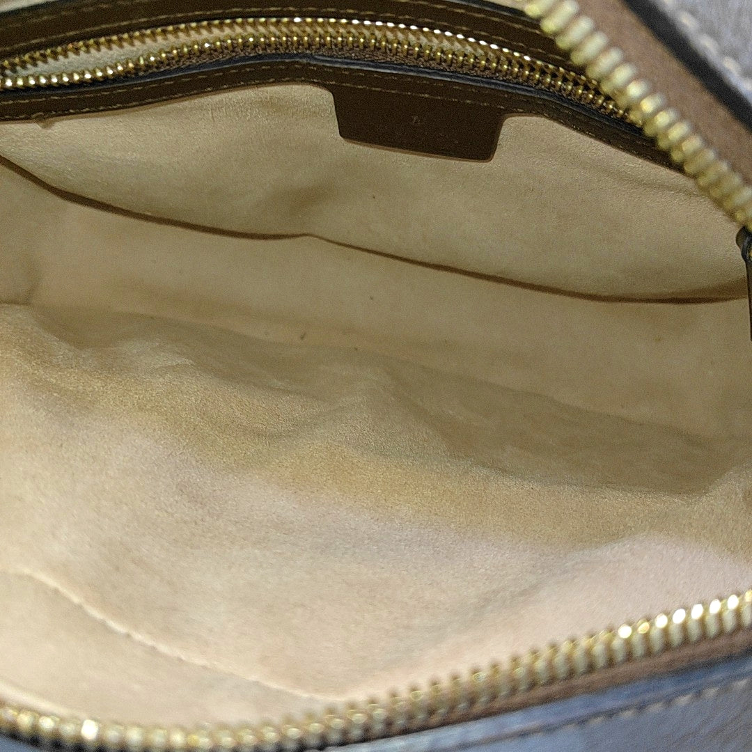 Horsebit 1955 Small Coated Canvas Beige