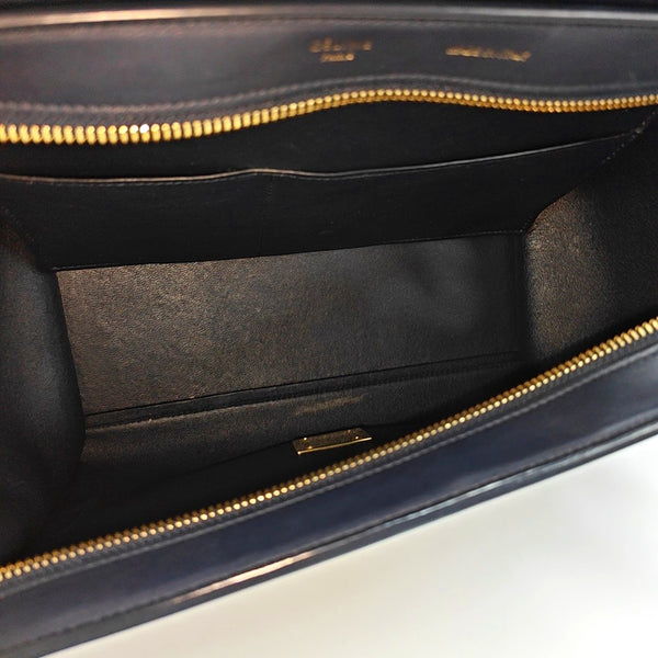 TRAPEZE Medium Calfskin Blue