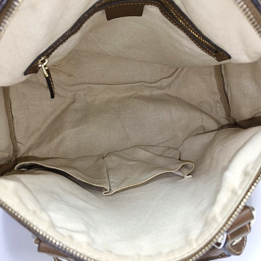 Canvas Shoulder Bag Beige