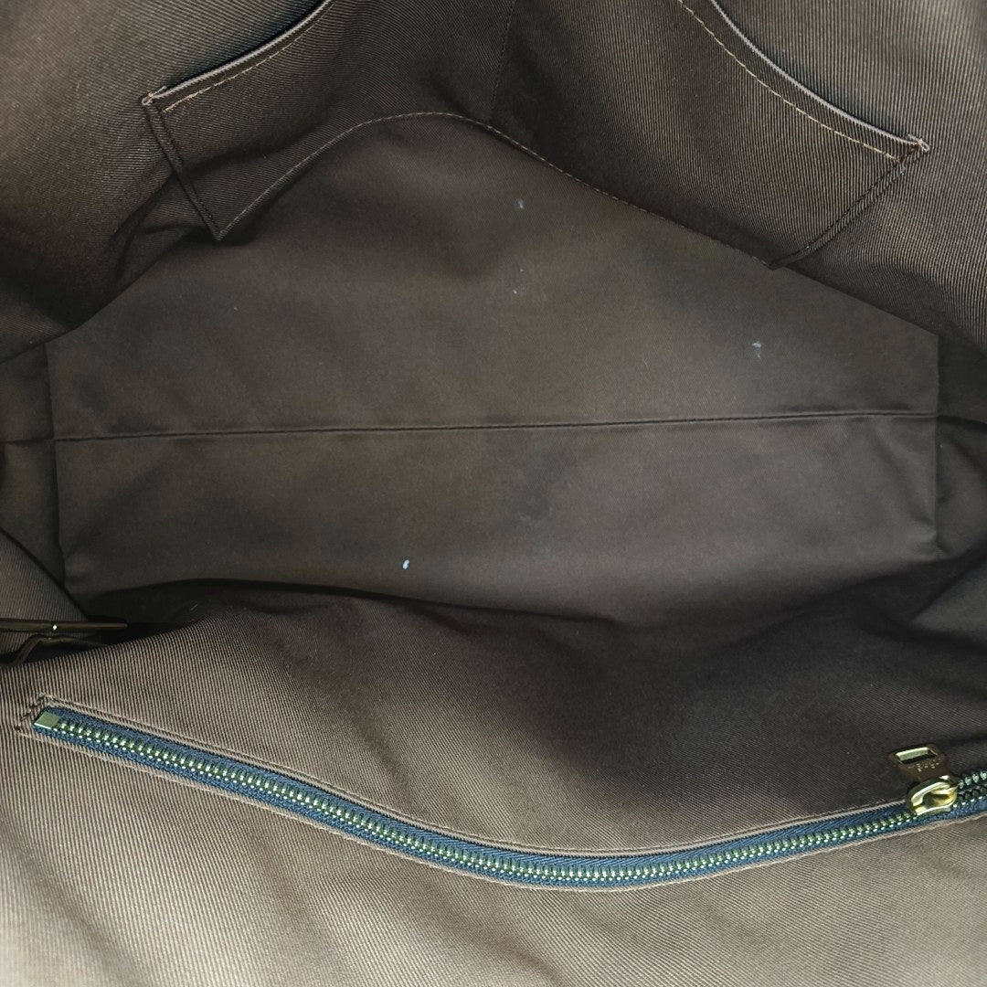 CABAS VOYAGE PM Monogram Coated Canvas Brown