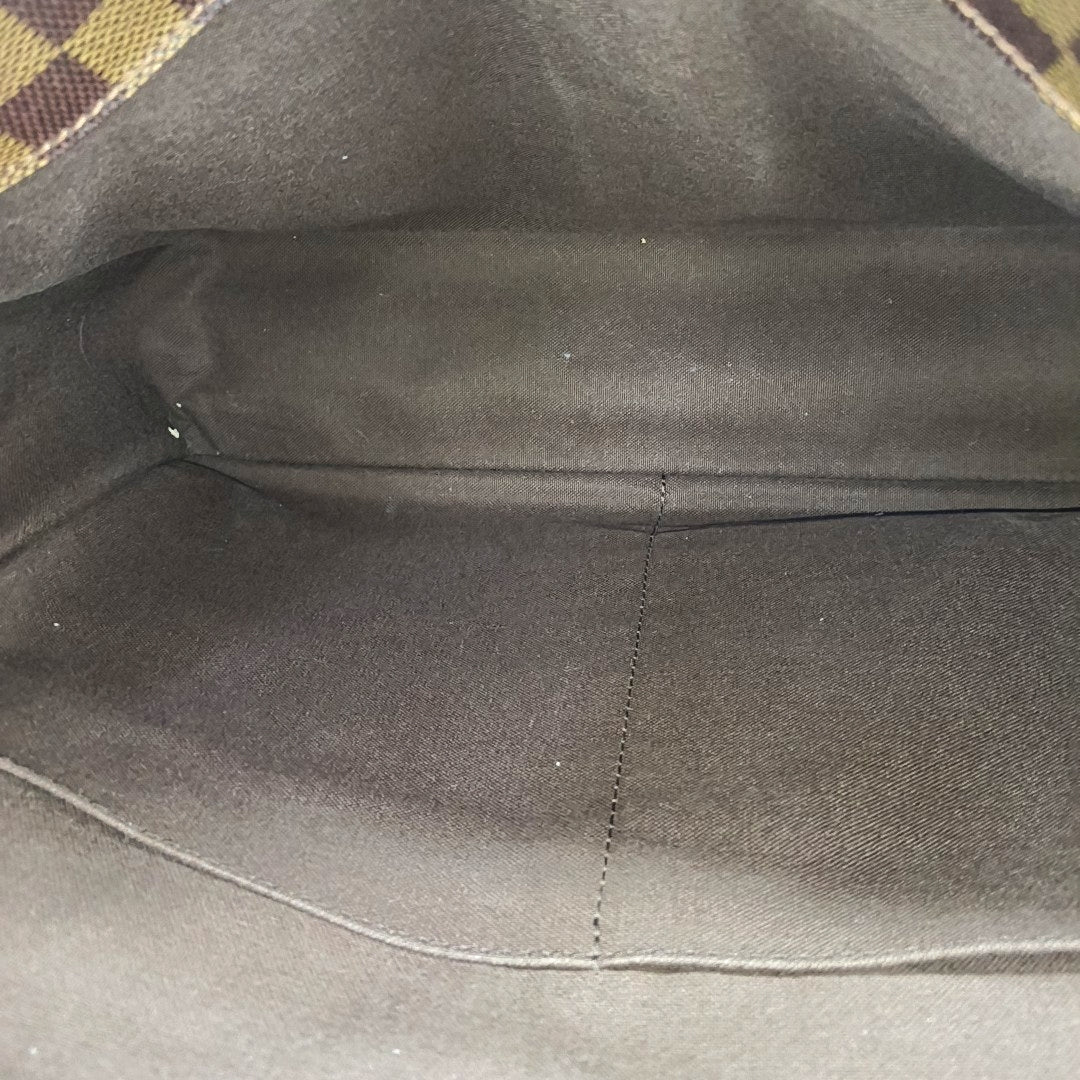 BROADWAY Damier Ebene Coated Canvas Brown