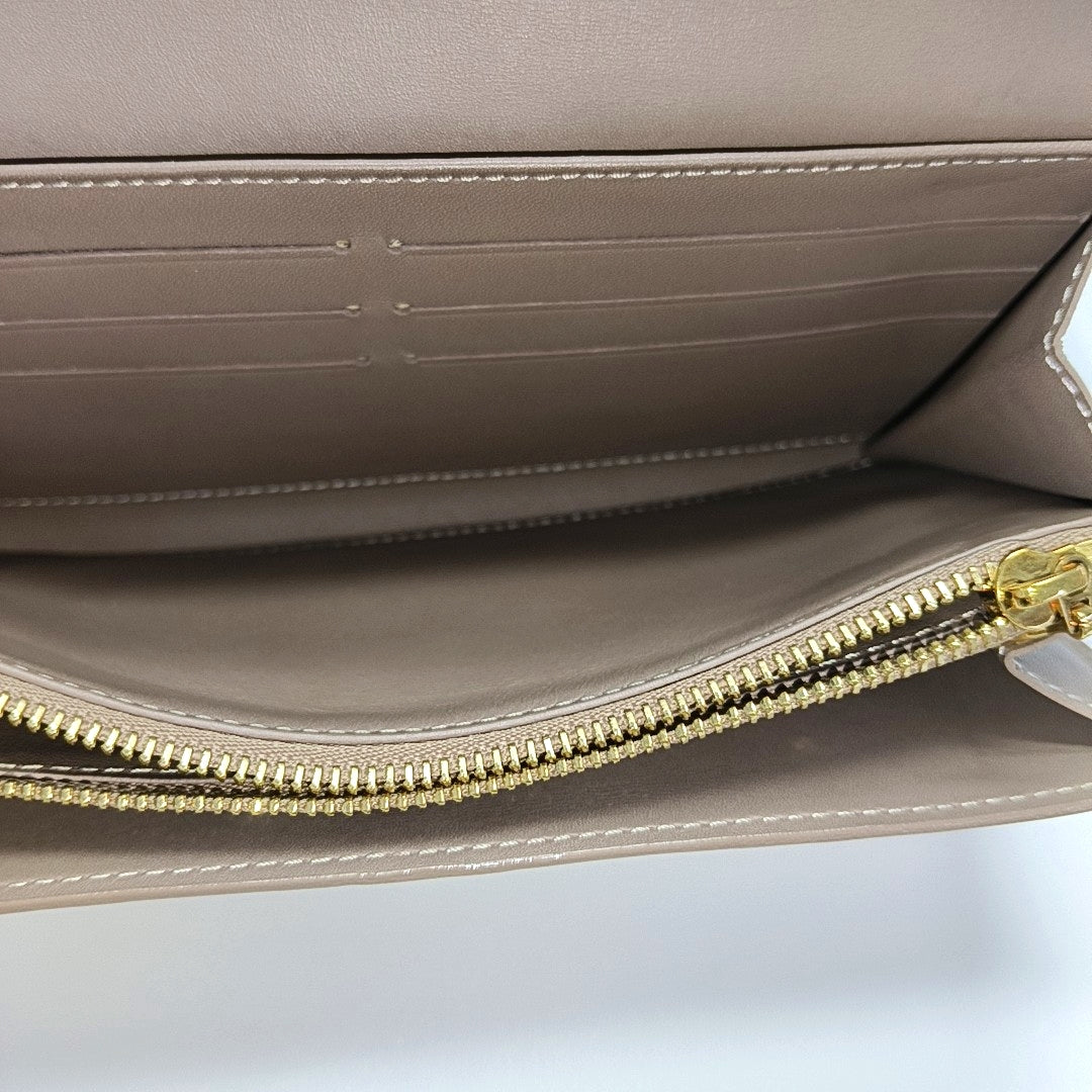 INTERNATIONAL Monogram Patent Leather Yellow Wallet