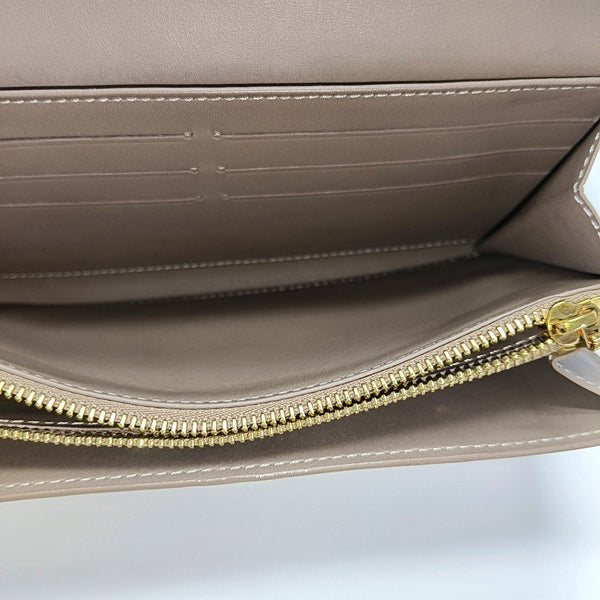 INTERNATIONAL Monogram Patent Leather Yellow Wallet