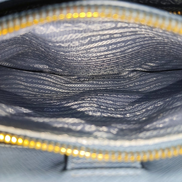 Galleria Large Saffiano Calfskin Blue