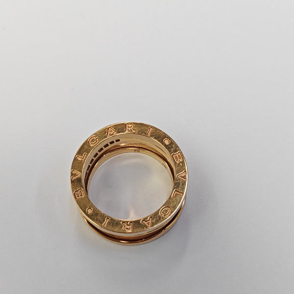 B.ZERO1 18k Rose Gold Ring EU 52
