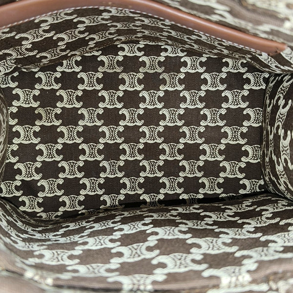 CABAS CELINE Small Fabric Brown