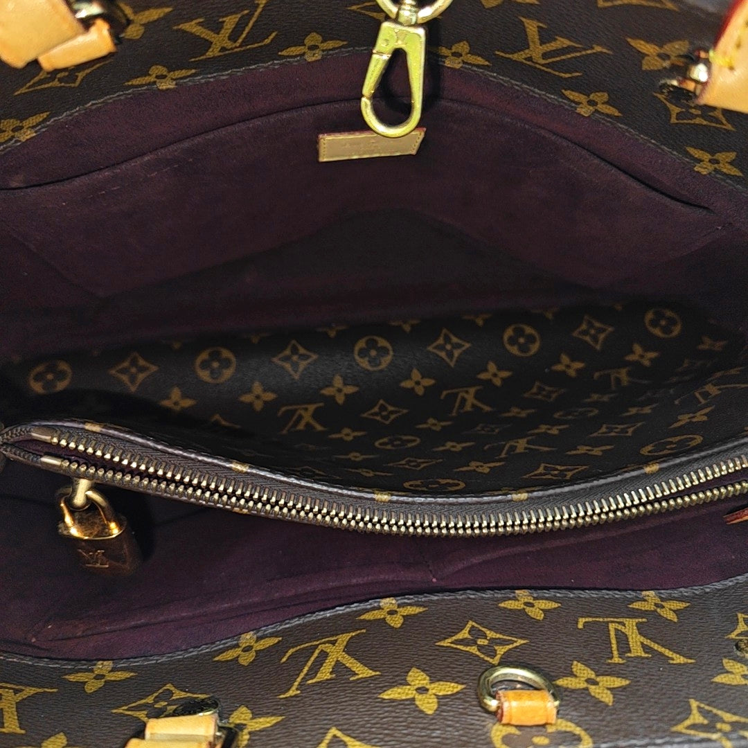 MONTAIGNE Monogram Coated Canvas Brown