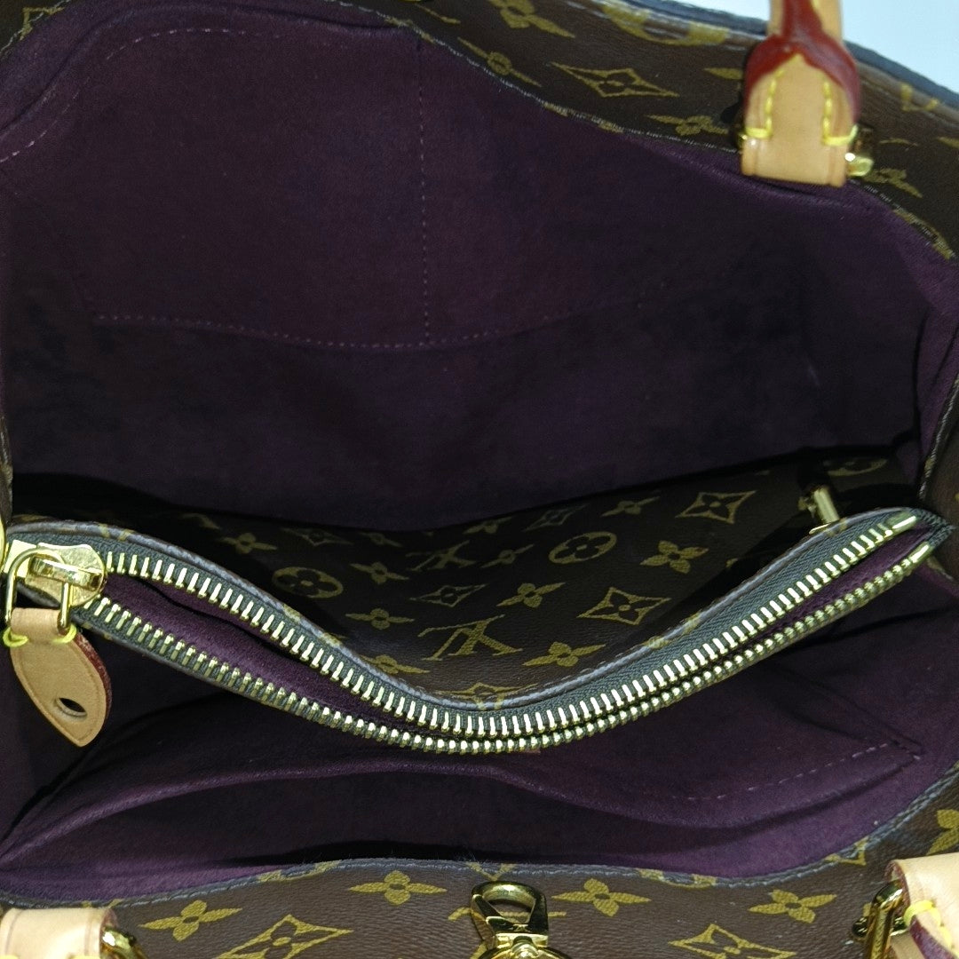 MONTAIGNE Monogram Coated Canvas Brown