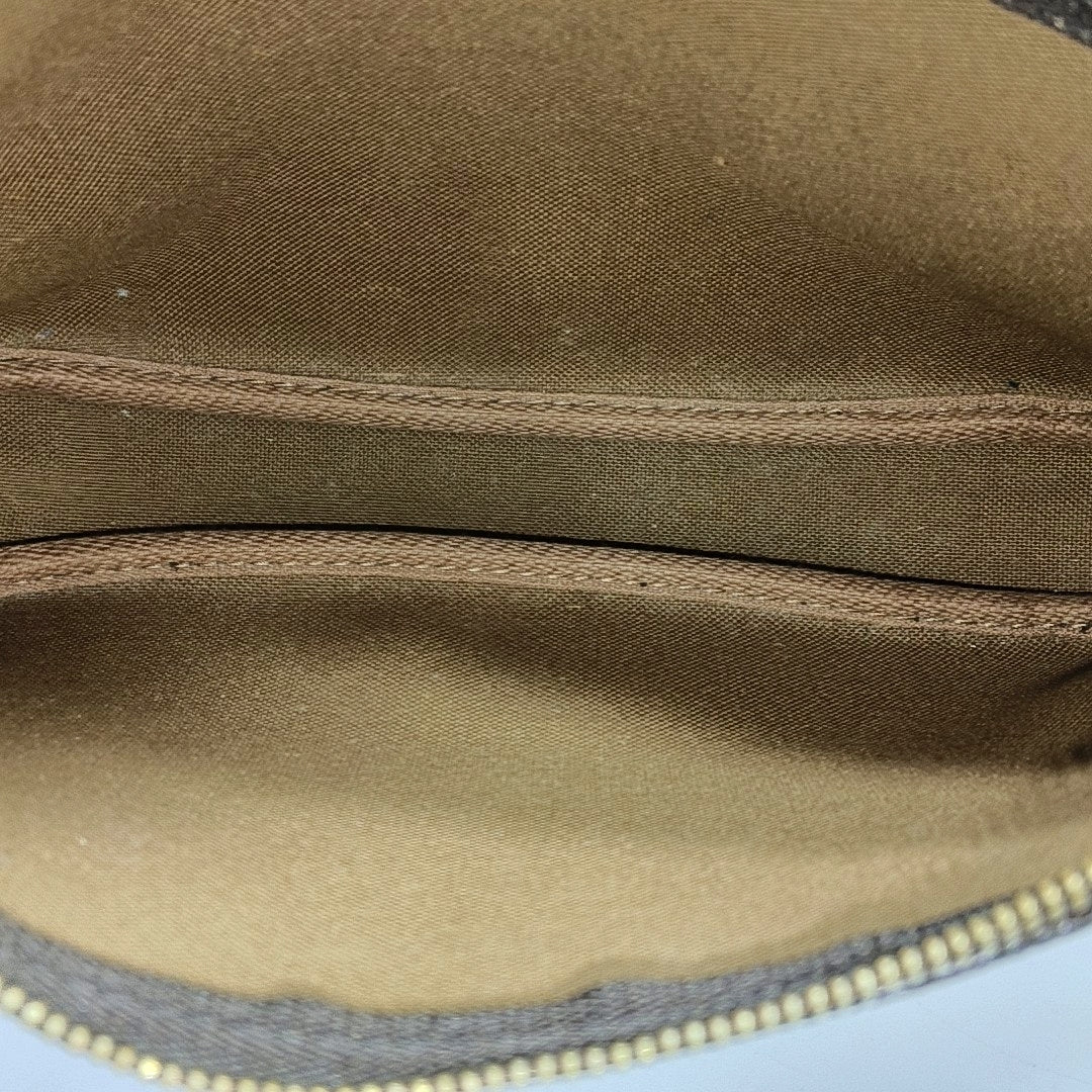 ACCESSOIRES Monogram Coated Canvas Brown