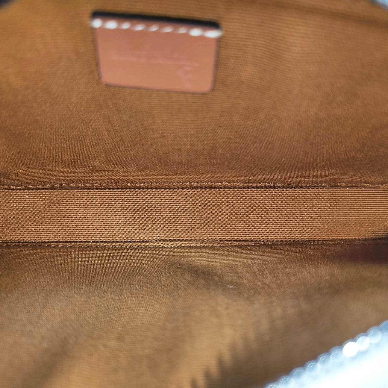 Coated Canvas Shoulder Bag White