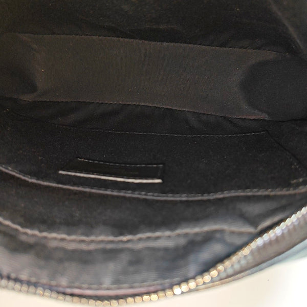 LOU Small Chevron Calfskin Black