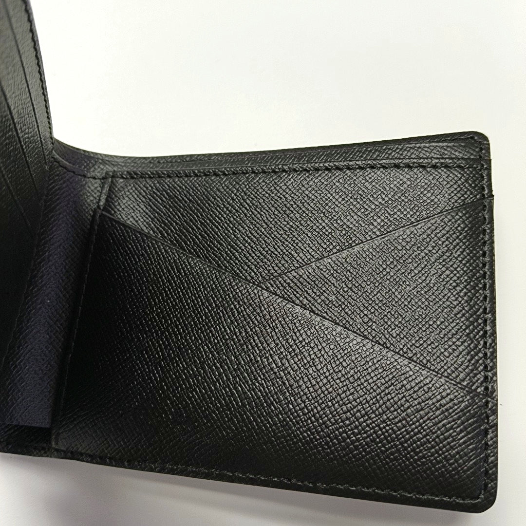SLENDER Damier Graphite Coated Canvas Gray Wallet