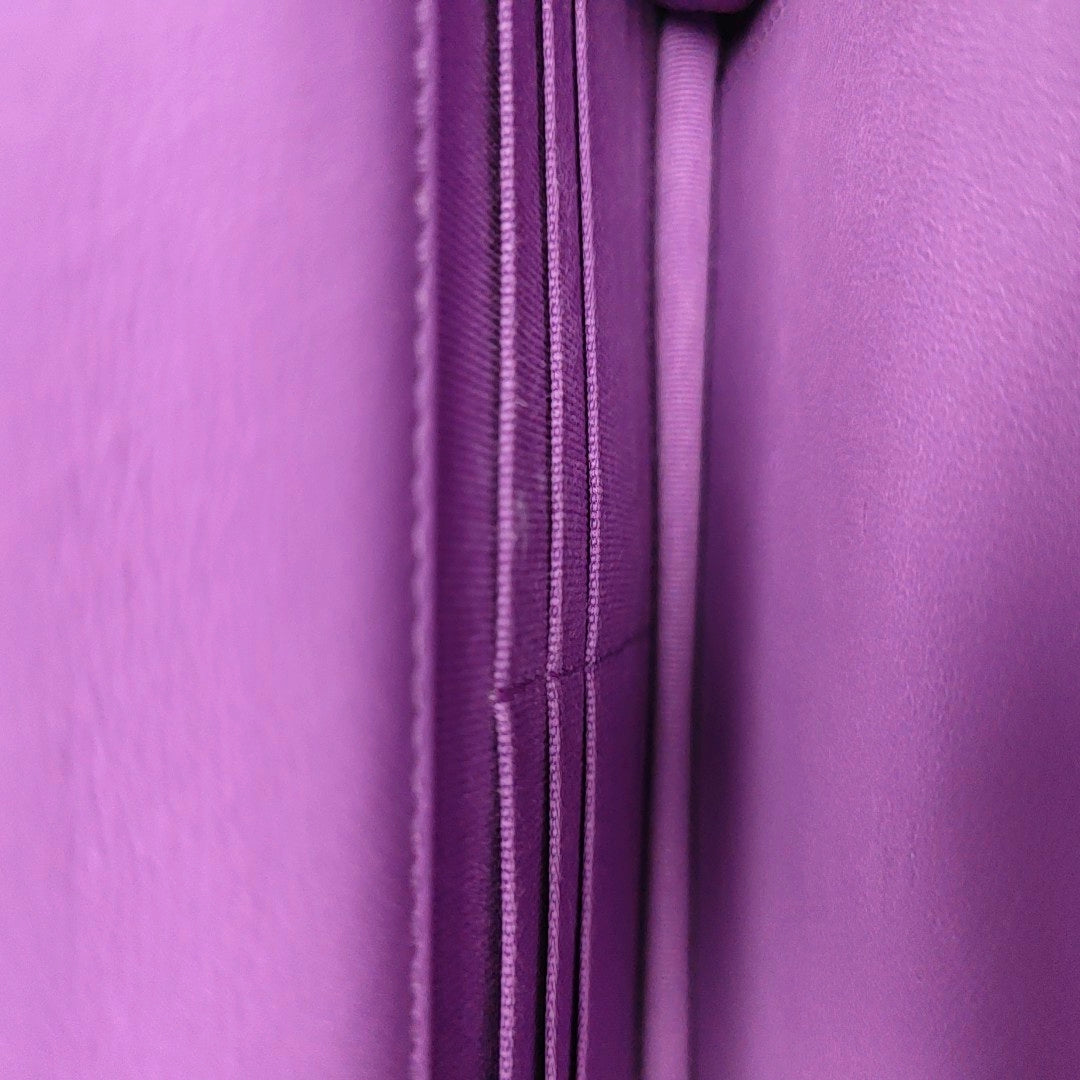 KELLY Quilted Calfskin Purple