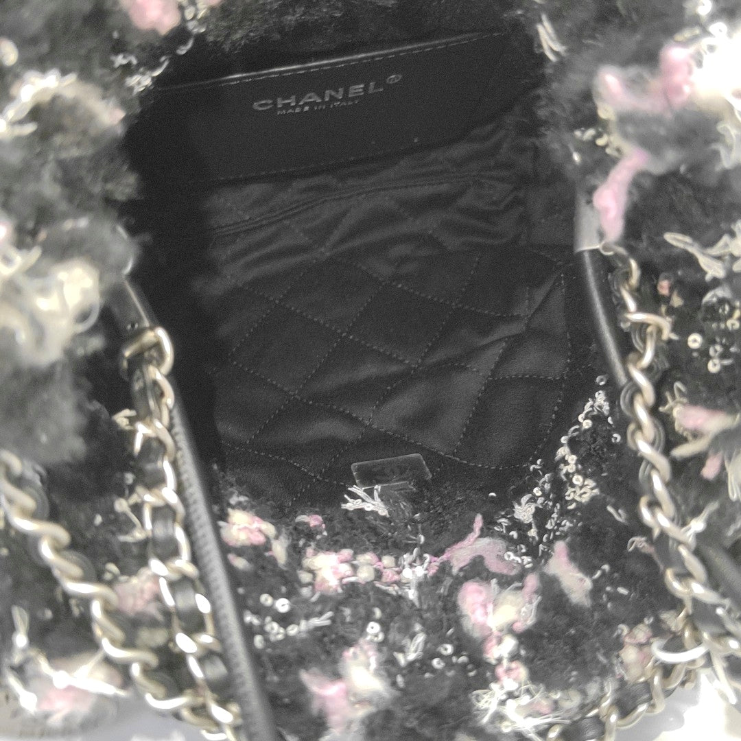 Fabric Shoulder Bag Black