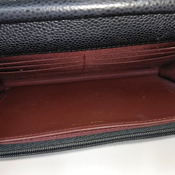 WOC Quilted Grained Calfskin Black