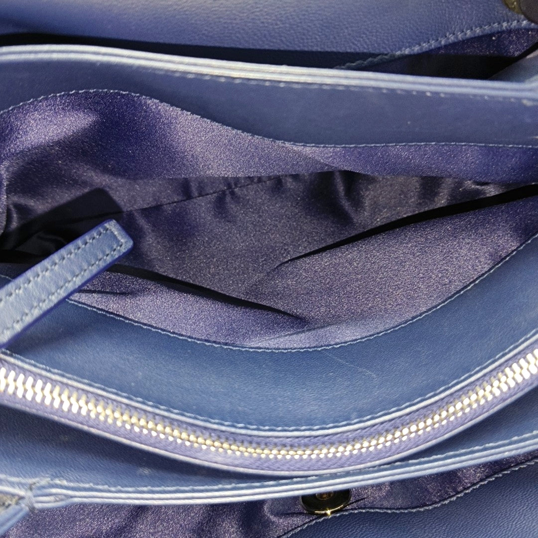 Quilted Lambskin Shoulder Bag Blue