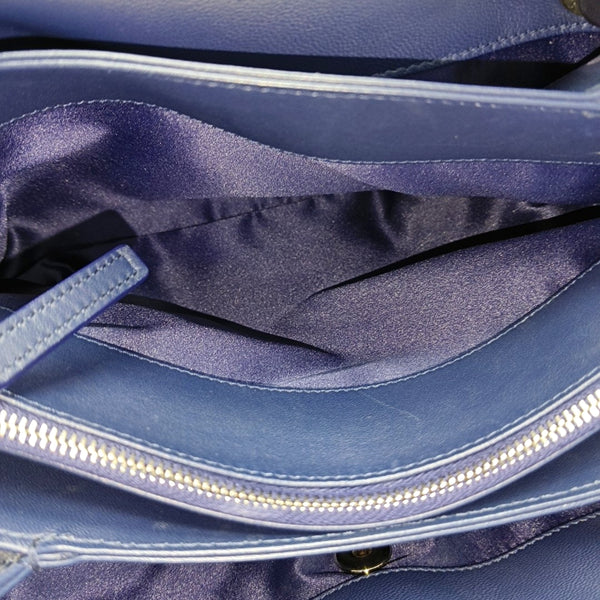 Quilted Lambskin Shoulder Bag Blue
