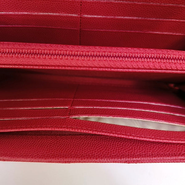 Cartera rosa de piel de cordero acolchada CLÁSICA CON SOLAPA