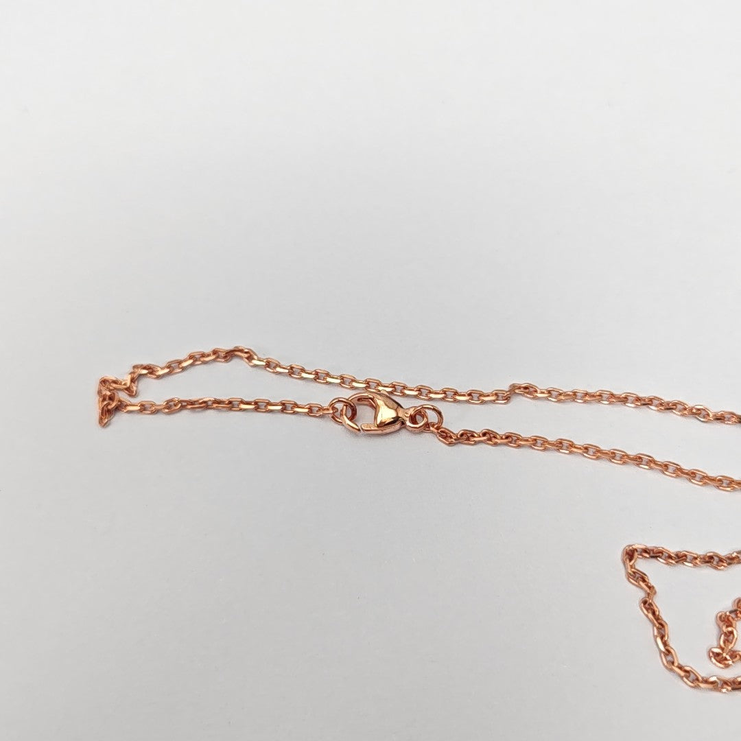 Pop H Metal Rose Gold Necklace