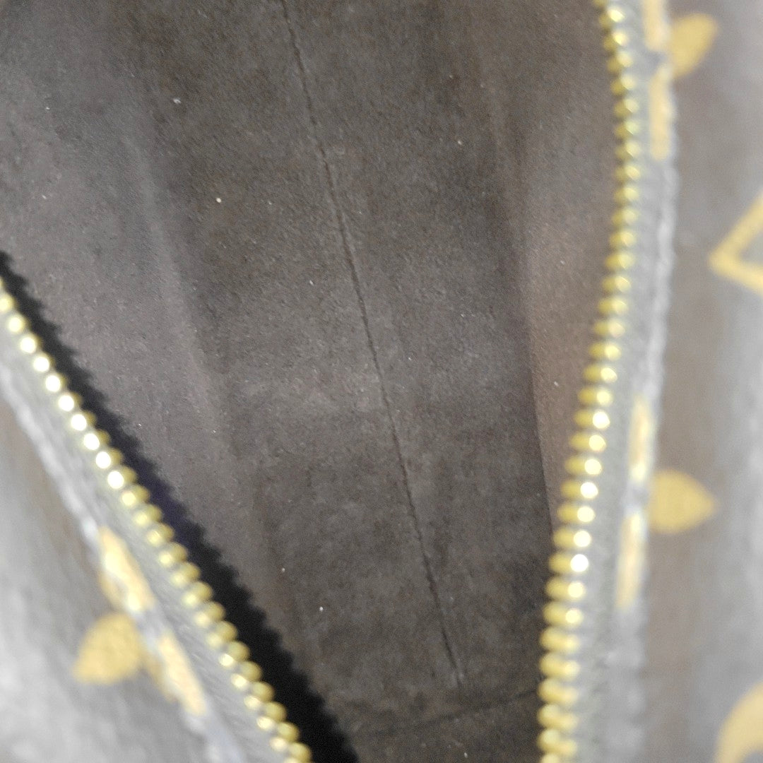 SIDE TRUNK MM Monogram Coated Canvas Brown