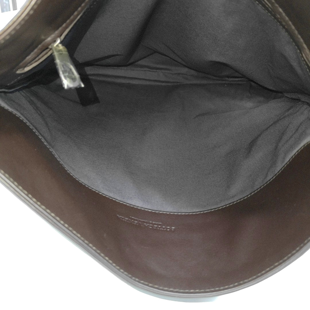 Calfskin Shoulder Bag Brown