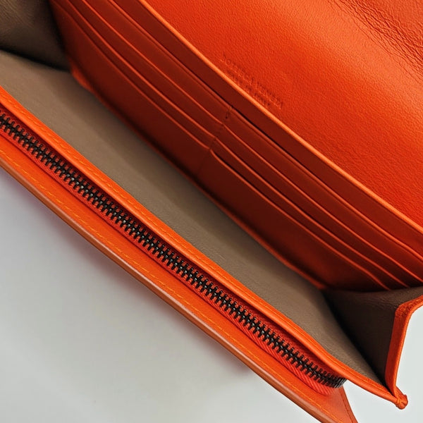 Calfskin Wallet Orange