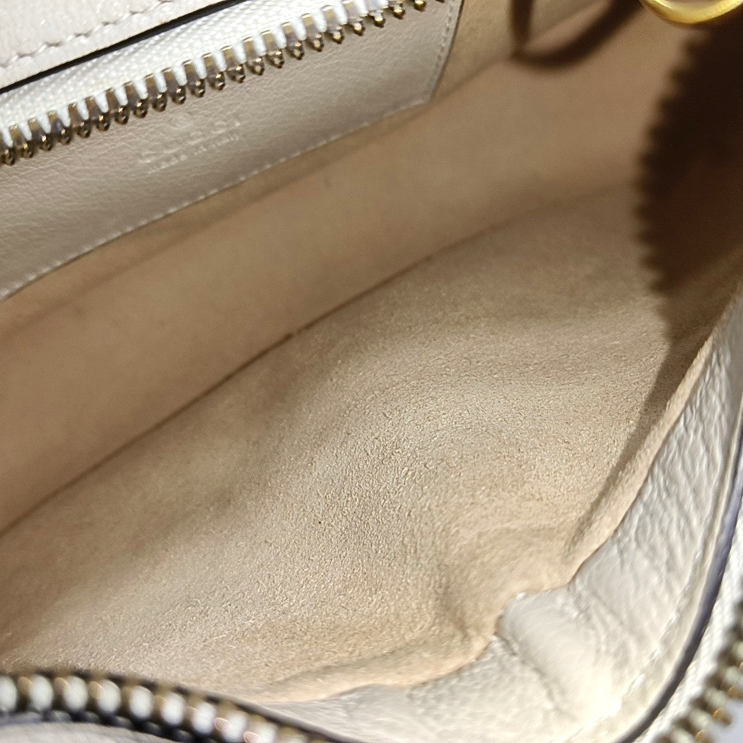 Aphrodite Small Calfskin White