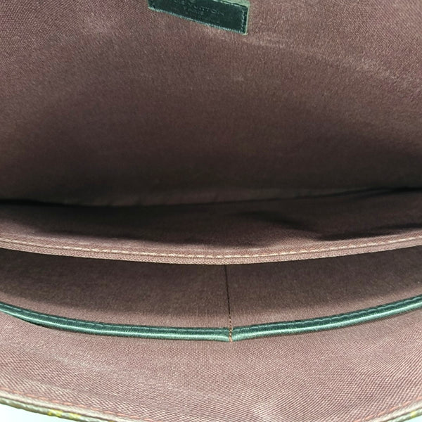 BASS Monogram Coated Canvas Brown
