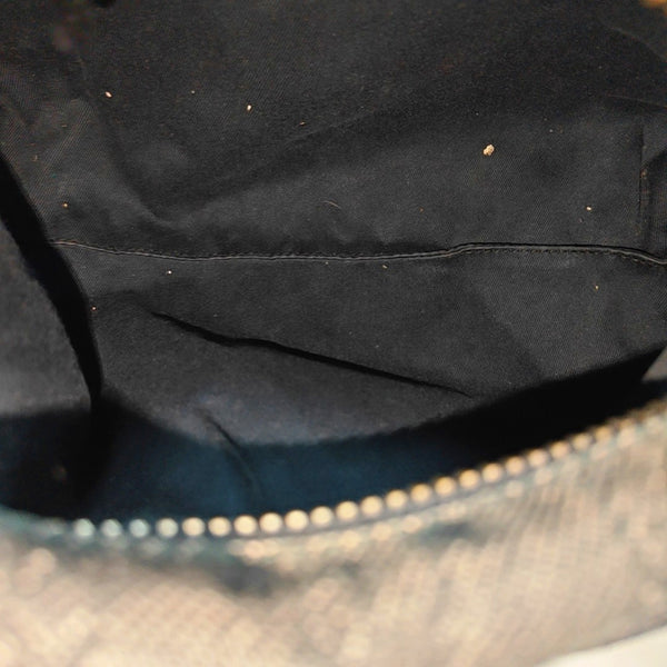 Monogram Denim Top Handle Bag Black