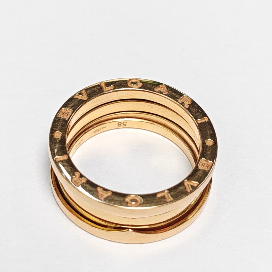 B.ZERO1 18k Rose Gold Ring EU 58