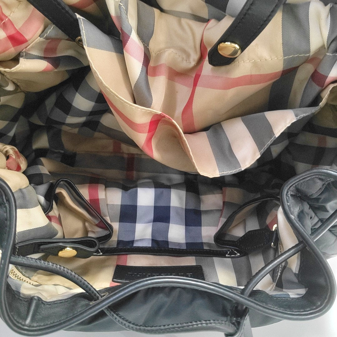 Nylon Shoulder Bag Black