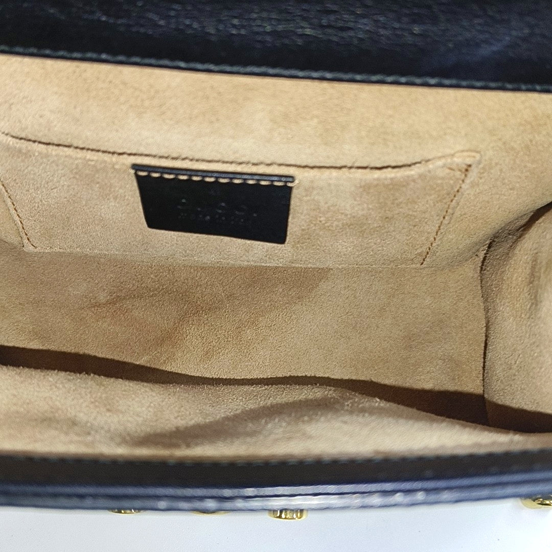 Authenticated pre-owned  Padlock Small Calfskin Black - Crossbody Bag at Looply
