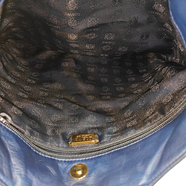 Suede Tote Bag Blue