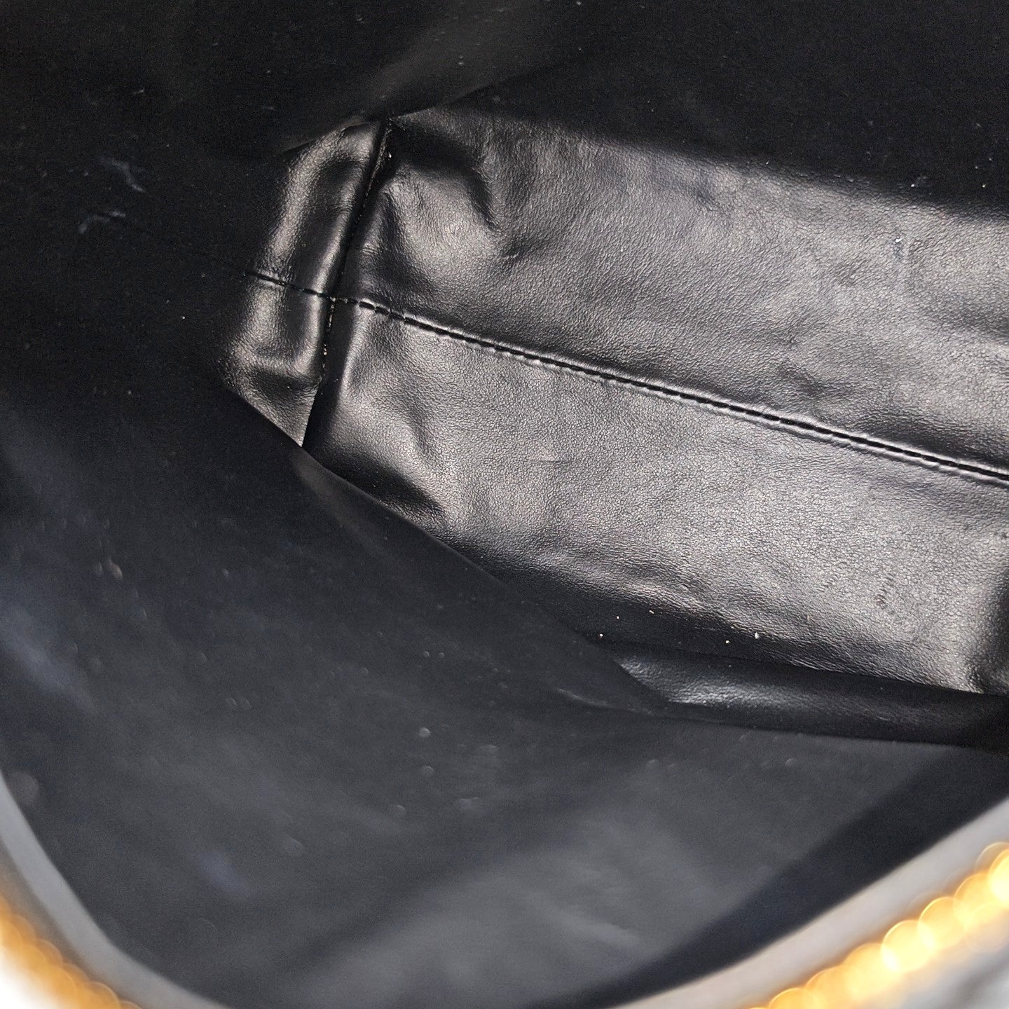 Calfskin Top Handle Bag Black