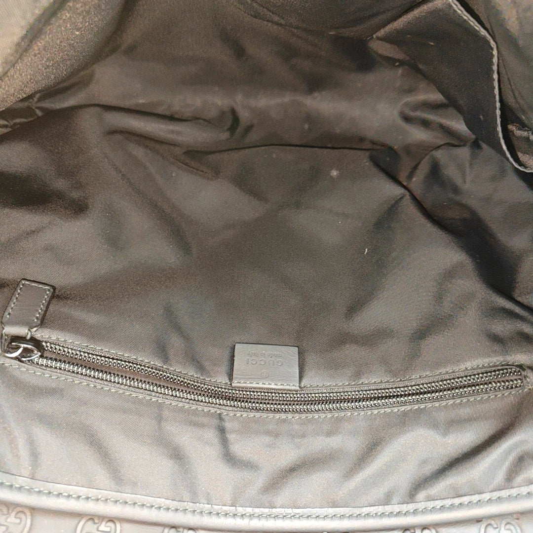 Monogram Calfskin Shoulder Bag Black