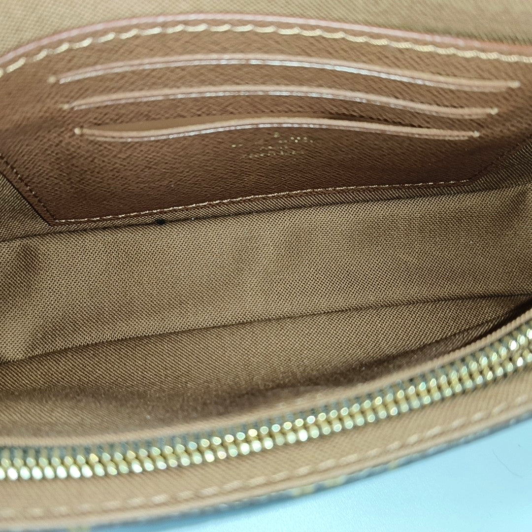 IVY Monogram Coated Canvas Brown