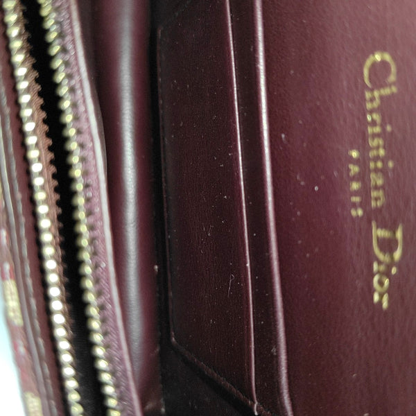 Saddle Mini Oblique Canvas Red