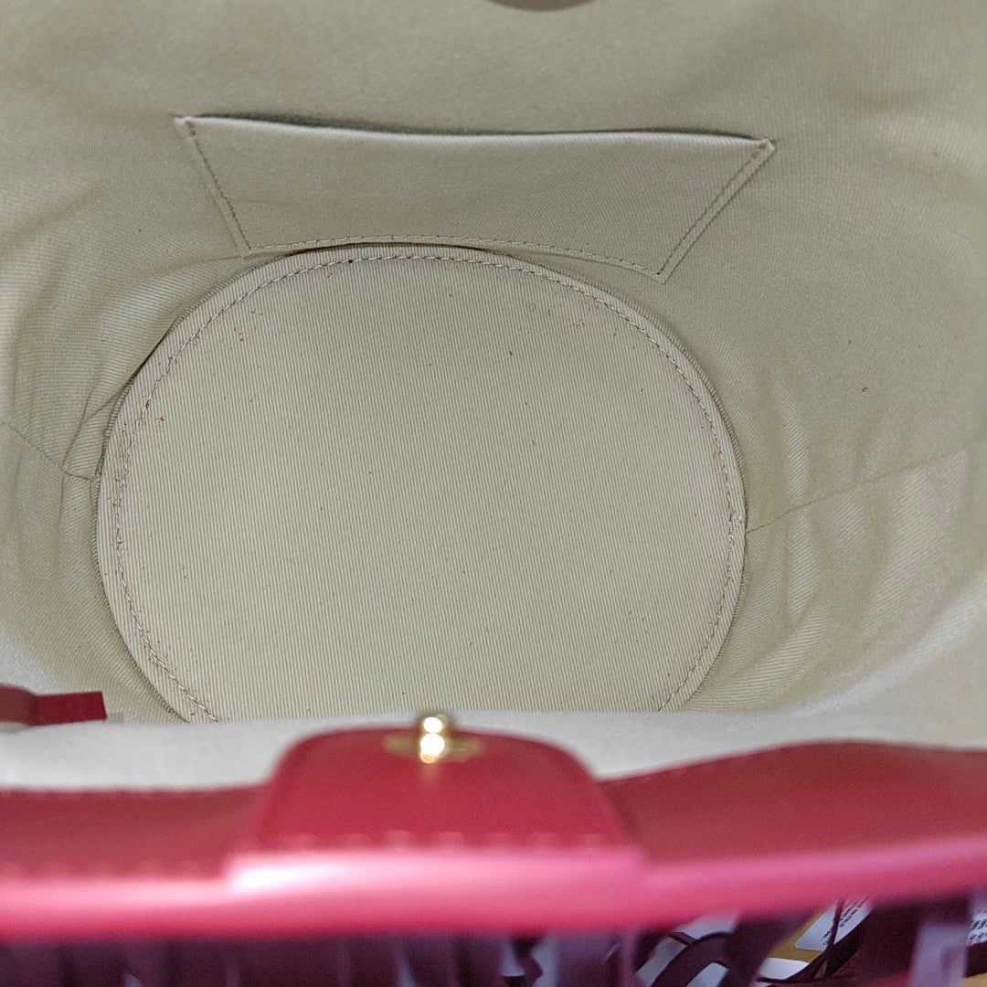 Calfskin Bucket Bag Red