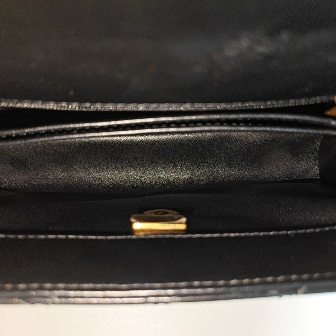 COCO HANDLE Small Quilted Calfskin Black