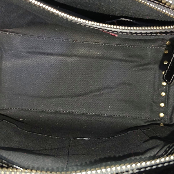 Rockstud Calfskin Black