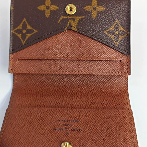 ENVELOPPE Monogram Coated Canvas Brown Card Holder